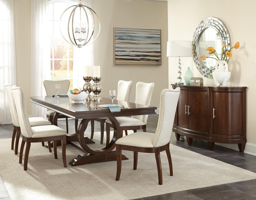 Oratorio Side Chair in Dark Espresso (Set of 2) - U&U Home Budget Furniture (Carteret, NJ)