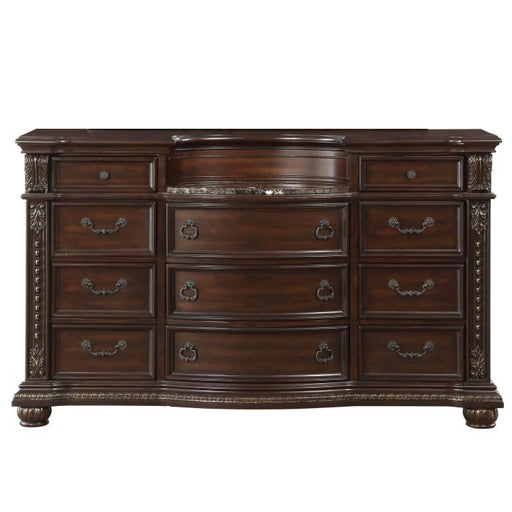 Cavalier Dresser in Dark Cherry 1757-5 - U&U Home Budget Furniture (Carteret, NJ)