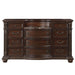 Cavalier Dresser in Dark Cherry 1757-5 - U&U Home Budget Furniture (Carteret, NJ)