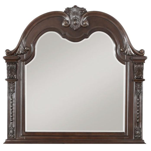 Cavalier Mirror in Dark Cherry 1757-6 - U&U Home Budget Furniture (Carteret, NJ)