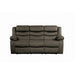 Discus Double Reclining Sofa in Brown 9526BR-3 - U&U Home Budget Furniture (Carteret, NJ)