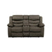 Discus Double Reclining Loveseat in Brown 9526BR-2 - U&U Home Budget Furniture (Carteret, NJ)