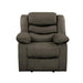 Discus Double Reclining Chair in Brown 9526BR-1 - U&U Home Budget Furniture (Carteret, NJ)