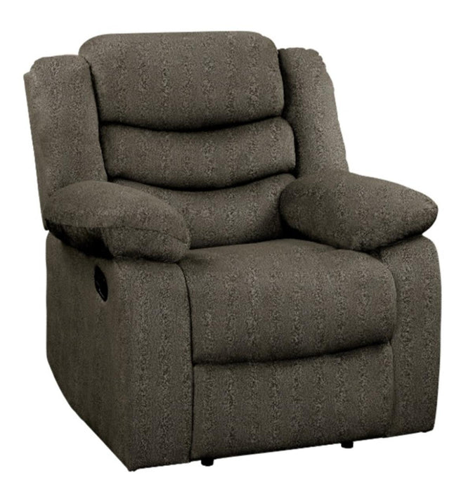Discus Double Reclining Chair in Brown 9526BR-1 - U&U Home Budget Furniture (Carteret, NJ)