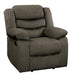 Discus Double Reclining Chair in Brown 9526BR-1 - U&U Home Budget Furniture (Carteret, NJ)