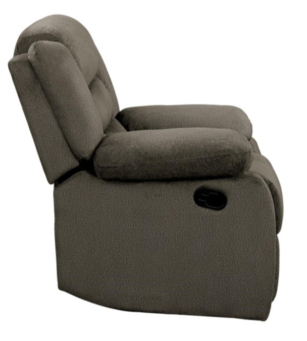 Discus Double Reclining Chair in Brown 9526BR-1 - U&U Home Budget Furniture (Carteret, NJ)