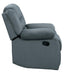 Discus Double Reclining Chair in Gray 9526GY-1 - U&U Home Budget Furniture (Carteret, NJ)
