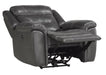 Danio Power Double Reclining Chair with Power Headrests in Dark Gray 9528DGY-1PWH - U&U Home Budget Furniture (Carteret, NJ)