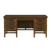 Frazier Executive Desk in Brown Cherry 1649-17 - U&U Home Budget Furniture (Carteret, NJ)