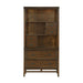 Frazier Bookcase in Brown Cherry 1649-18 - U&U Home Budget Furniture (Carteret, NJ)