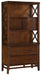 Frazier Bookcase in Brown Cherry 1649-18 - U&U Home Budget Furniture (Carteret, NJ)