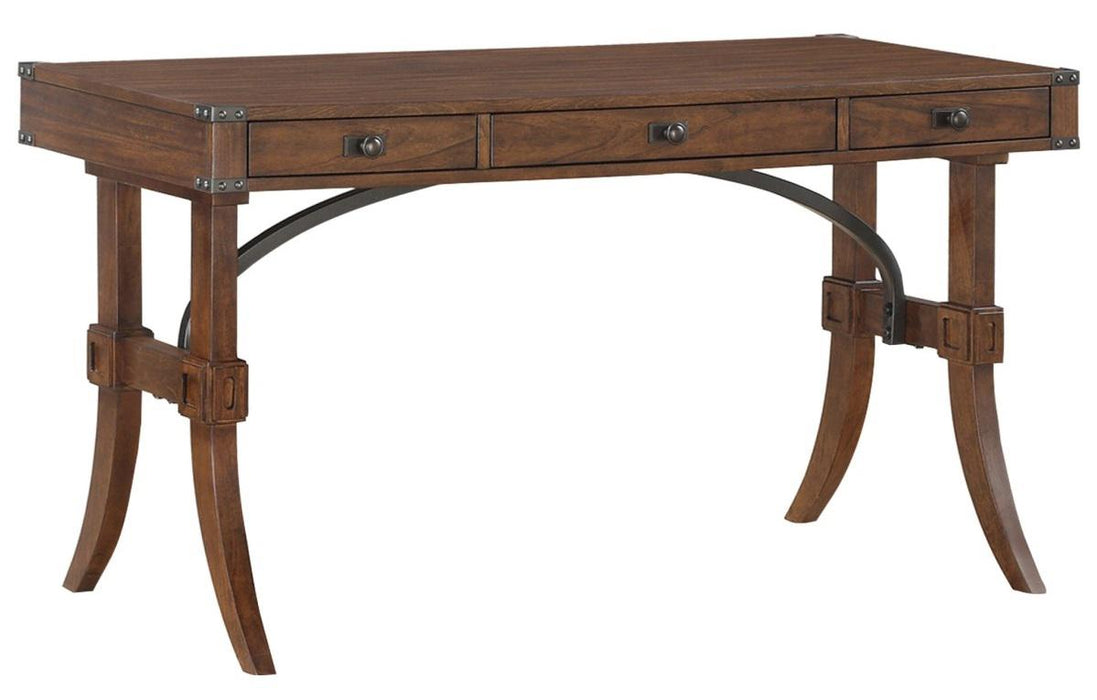 Frazier Writing Desk in Brown Cherry 1649-16 - U&U Home Budget Furniture (Carteret, NJ)