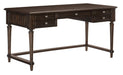 Cardano Writing Desk w/ 3 Working Drawers in Charcoal 1689-16 - U&U Home Budget Furniture (Carteret, NJ)