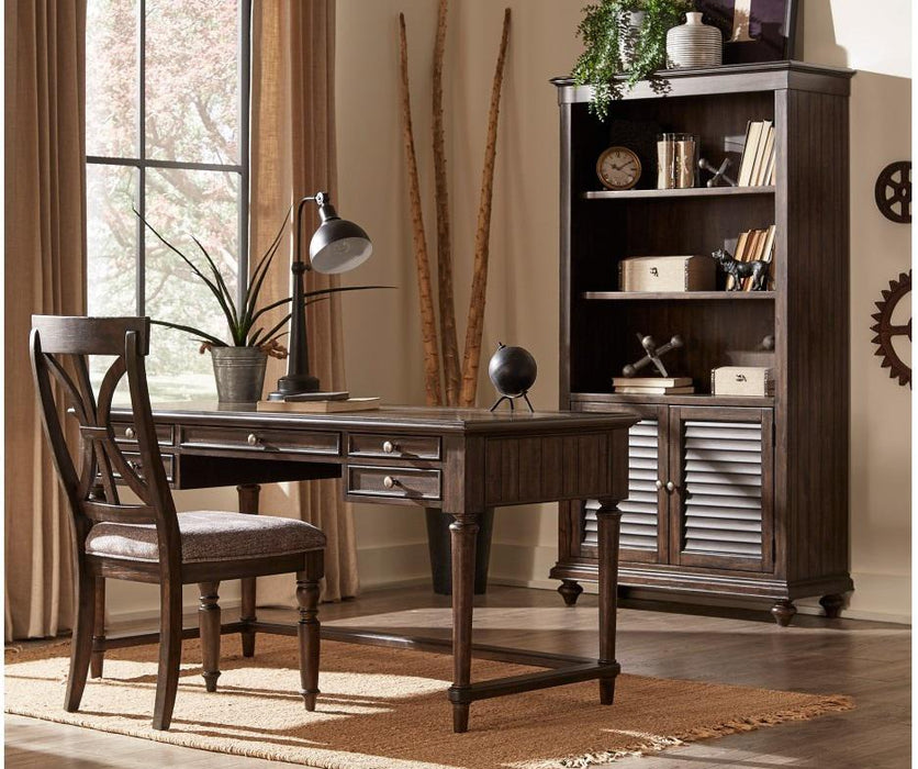 Cardano Writing Desk w/ 3 Working Drawers in Charcoal 1689-16 - U&U Home Budget Furniture (Carteret, NJ)