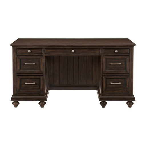 Cardano Executive Desk in Charcoal 1689-17 - U&U Home Budget Furniture (Carteret, NJ)