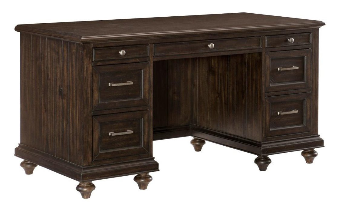 Cardano Executive Desk in Charcoal 1689-17 - U&U Home Budget Furniture (Carteret, NJ)