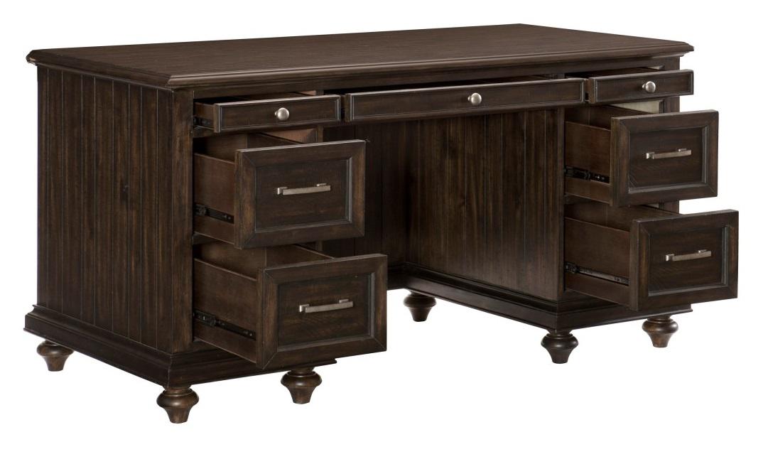 Cardano Executive Desk in Charcoal 1689-17 - U&U Home Budget Furniture (Carteret, NJ)