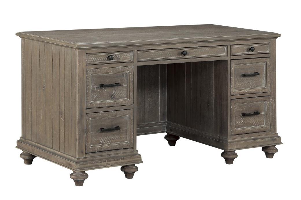 Cardano Executive Desk in Brown 1689BR-17 - U&U Home Budget Furniture (Carteret, NJ)