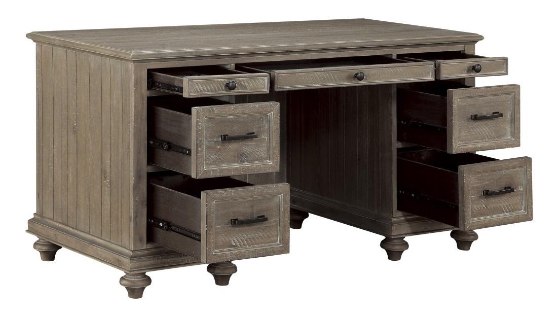 Cardano Executive Desk in Brown 1689BR-17 - U&U Home Budget Furniture (Carteret, NJ)