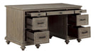 Cardano Executive Desk in Brown 1689BR-17 - U&U Home Budget Furniture (Carteret, NJ)