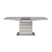 Glissand Dining Table in White & Gray 5599-71* - U&U Home Budget Furniture (Carteret, NJ)