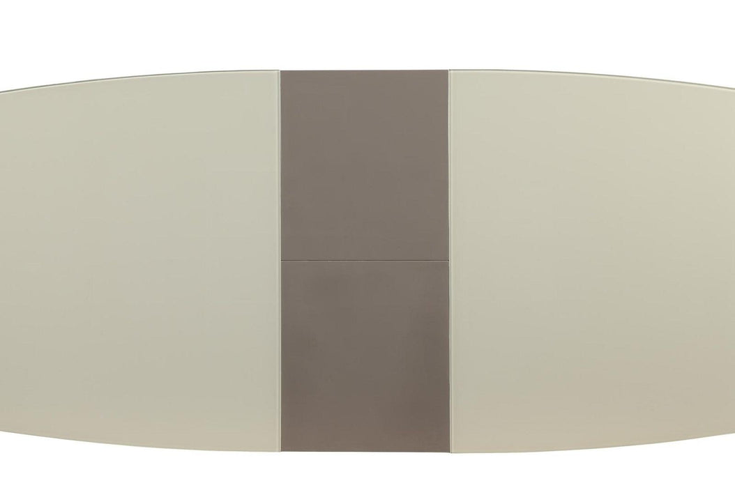 Glissand Dining Table in White & Gray 5599-71* - U&U Home Budget Furniture (Carteret, NJ)