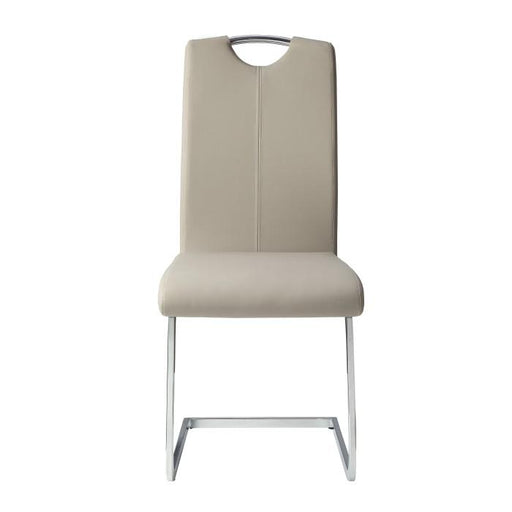 Glissand Side Chair in Chrome (Set of 2) - U&U Home Budget Furniture (Carteret, NJ)