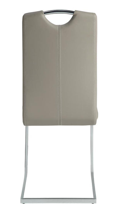 Glissand Side Chair in Chrome (Set of 2) - U&U Home Budget Furniture (Carteret, NJ)