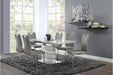 Glissand Side Chair in Chrome (Set of 2) - U&U Home Budget Furniture (Carteret, NJ)