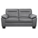 Denizen Loveseat in Dark Gray 9537DGY-2 - U&U Home Budget Furniture (Carteret, NJ)