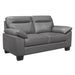 Denizen Loveseat in Dark Gray 9537DGY-2 - U&U Home Budget Furniture (Carteret, NJ)