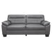 Denizen Sofa in Dark Gray 9537DGY-3 - U&U Home Budget Furniture (Carteret, NJ)