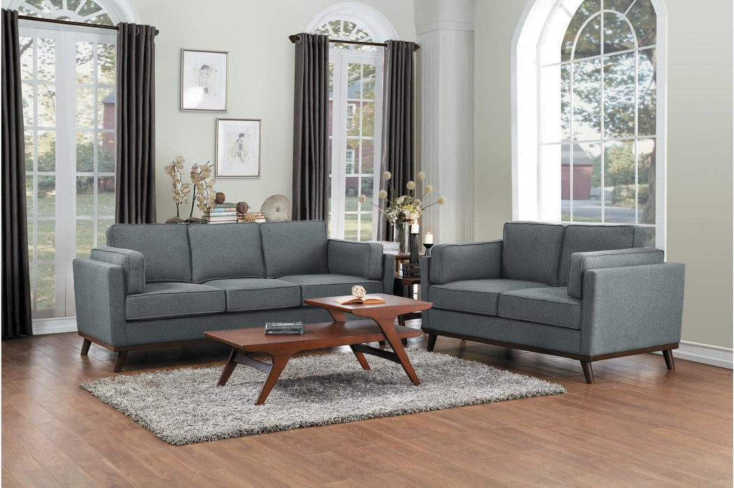 Denizen Sofa in Dark Gray 9537DGY-3 - U&U Home Budget Furniture (Carteret, NJ)