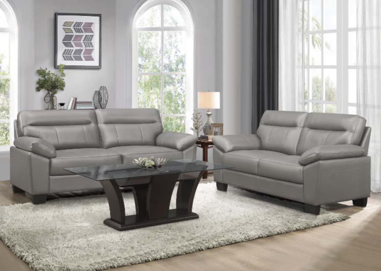 Denizen Sofa in Gray 9537GRY-3 - U&U Home Budget Furniture (Carteret, NJ)