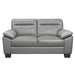 Denizen Loveseat in Gray 9537GRY-2 - U&U Home Budget Furniture (Carteret, NJ)