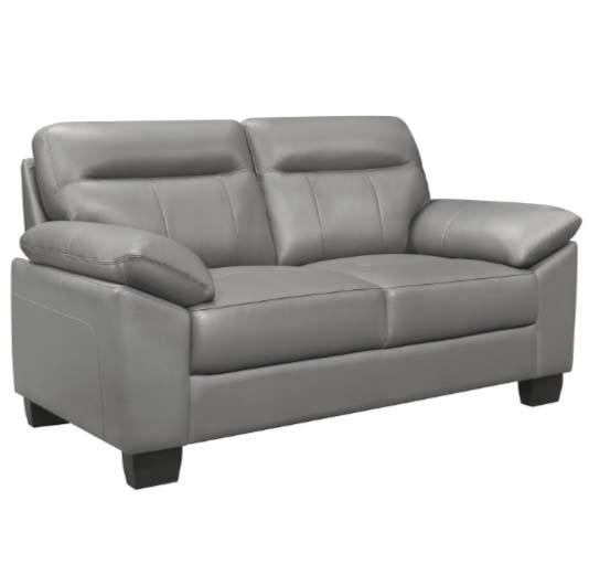 Denizen Loveseat in Gray 9537GRY-2 - U&U Home Budget Furniture (Carteret, NJ)