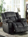 Laurelton Glider Reclining Chair in Charcoal 9636CC-1 - U&U Home Budget Furniture (Carteret, NJ)