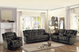 Laurelton Double Reclining Sofa in Chocolate 9636-3 - U&U Home Budget Furniture (Carteret, NJ)