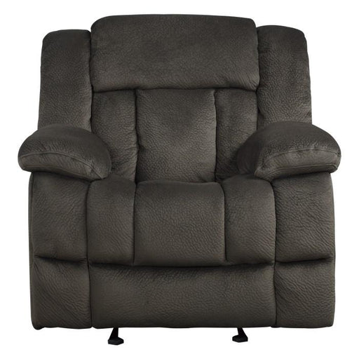 Laurelton Glider Reclining Chair in Chocolate 9636-1 - U&U Home Budget Furniture (Carteret, NJ)