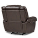 Center Hill Glider Reclining Chair in Dark Brown 9668BRW-1 - U&U Home Budget Furniture (Carteret, NJ)