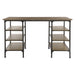Millwood Counter Height Writing Desk in Pine 5099-22 - U&U Home Budget Furniture (Carteret, NJ)