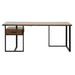 Sedley Return Desk with One Cabinet, Reversible in Walnut 5415RF-16* - U&U Home Budget Furniture (Carteret, NJ)