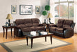 Granley Double Reclining Sofa in Chocolate 9700FCP-3 - U&U Home Budget Furniture (Carteret, NJ)
