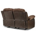 Granley Double Reclining Loveseat in Chocolate 9700FCP-2 - U&U Home Budget Furniture (Carteret, NJ)