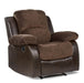 Granley Reclining Chair in Chocolate 9700FCP-1 - U&U Home Budget Furniture (Carteret, NJ)