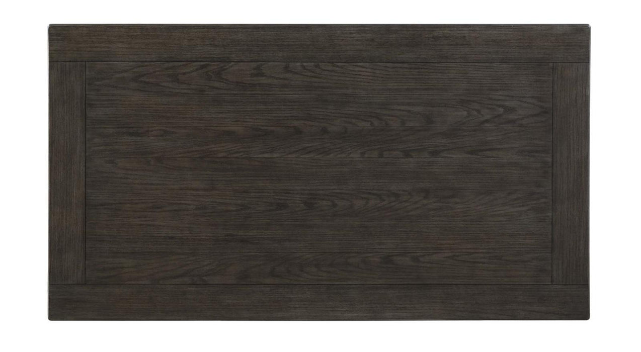 Granby Dining Table in White & Brown 5627NW-72 - U&U Home Budget Furniture (Carteret, NJ)