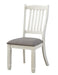 Granby Side Chair in Antique White (Set of 2) - U&U Home Budget Furniture (Carteret, NJ)