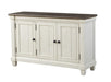 Granby Server in White & Brown 5627NW-40 - U&U Home Budget Furniture (Carteret, NJ)