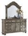 Catalonia Mirror in Platinum Gold 1824PG-6 - U&U Home Budget Furniture (Carteret, NJ)