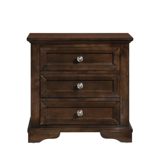 Eunice Nightstand in Espresso 1844DC-4 - U&U Home Budget Furniture (Carteret, NJ)